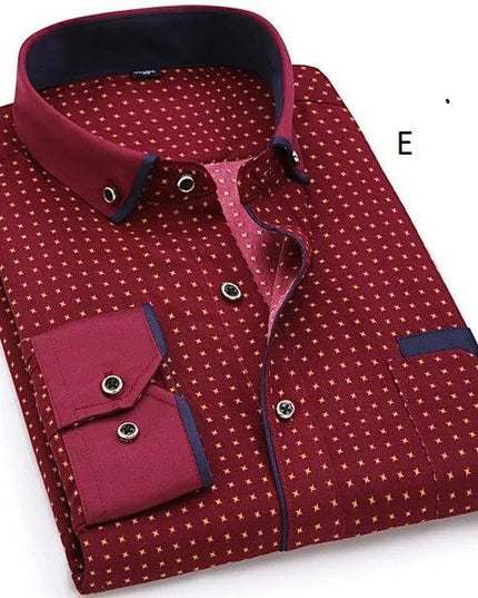 Fashion Casual Long Sleeved Printed Shirt