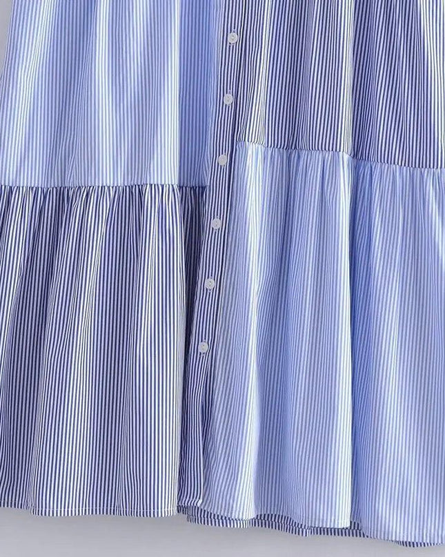 Patchwork Ruffles Dress