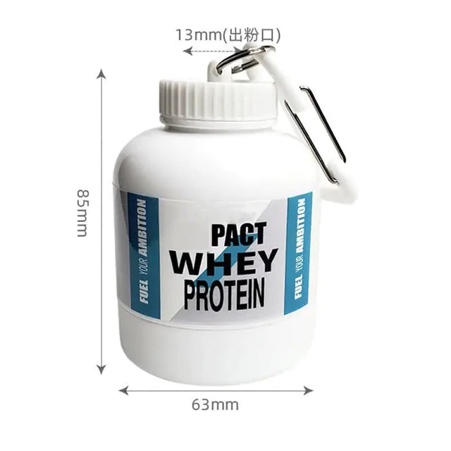 Protein Powder Container Keychain