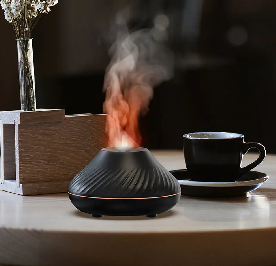 Volcanic Flame Aroma Diffuser Essential Oil Lamp