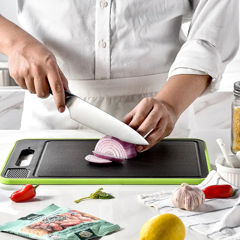 Cutting Board With Defrosting With Knife Sharpener