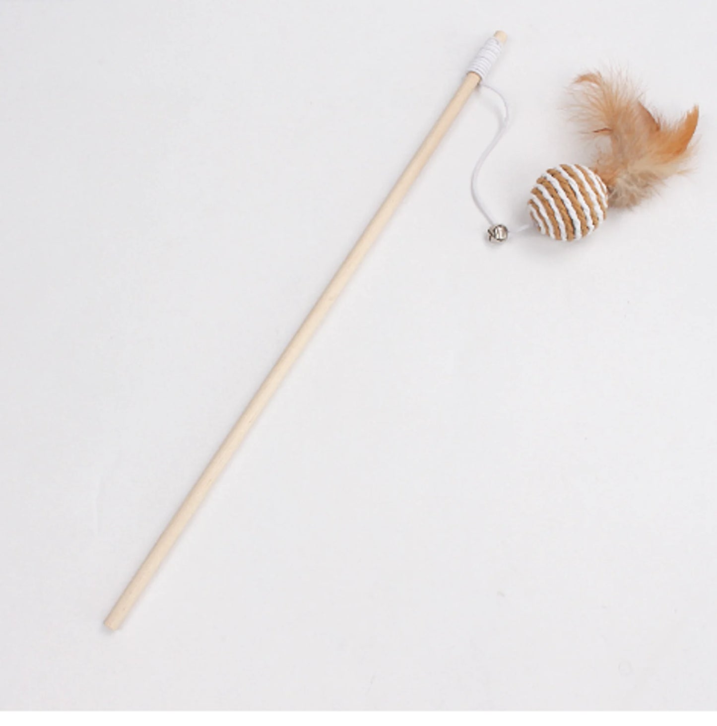 Cat Feather Mouse Stick With Bell