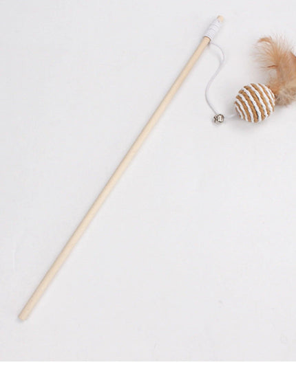 Cat Feather Mouse Stick With Bell