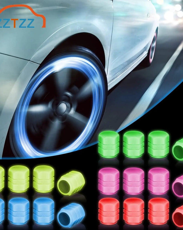 Glow in The Dark Tire Valve Caps