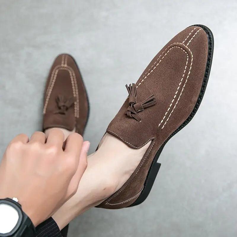 Tassel Leather Loafers