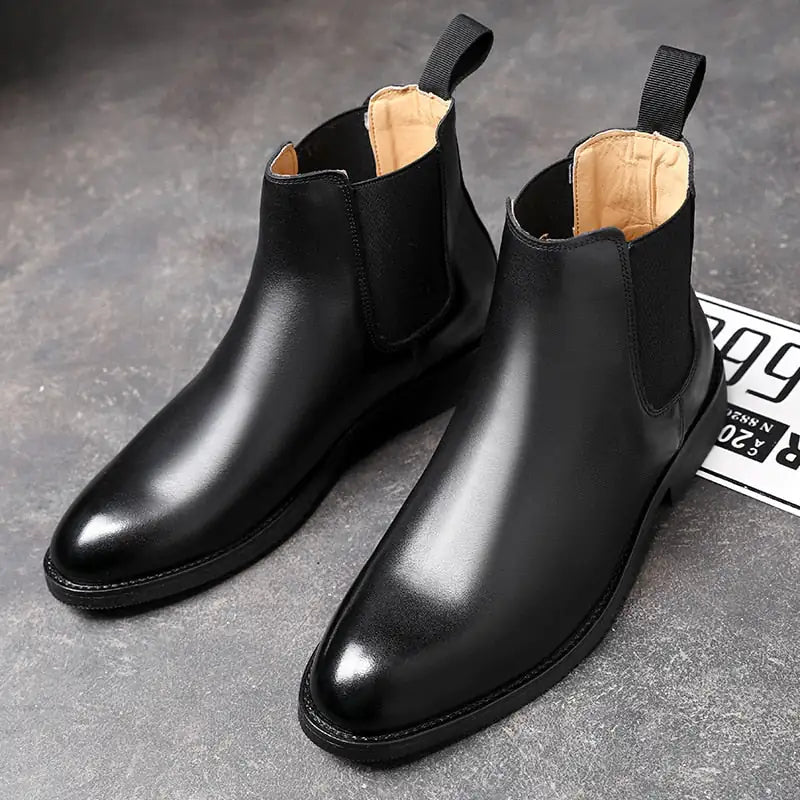 Elegant Chelsea Leather Boots