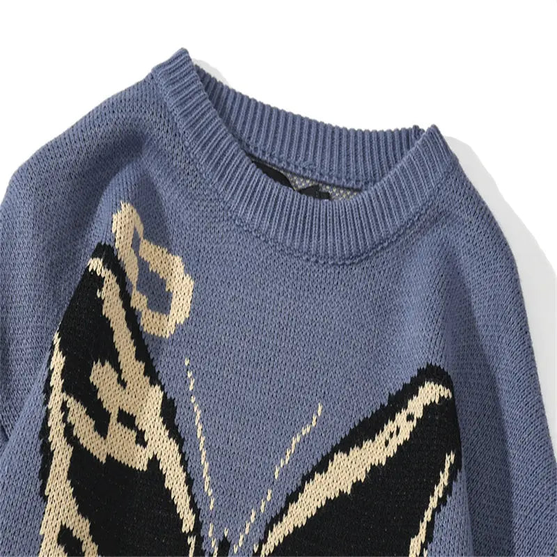 Butterfly Pattern Sweater