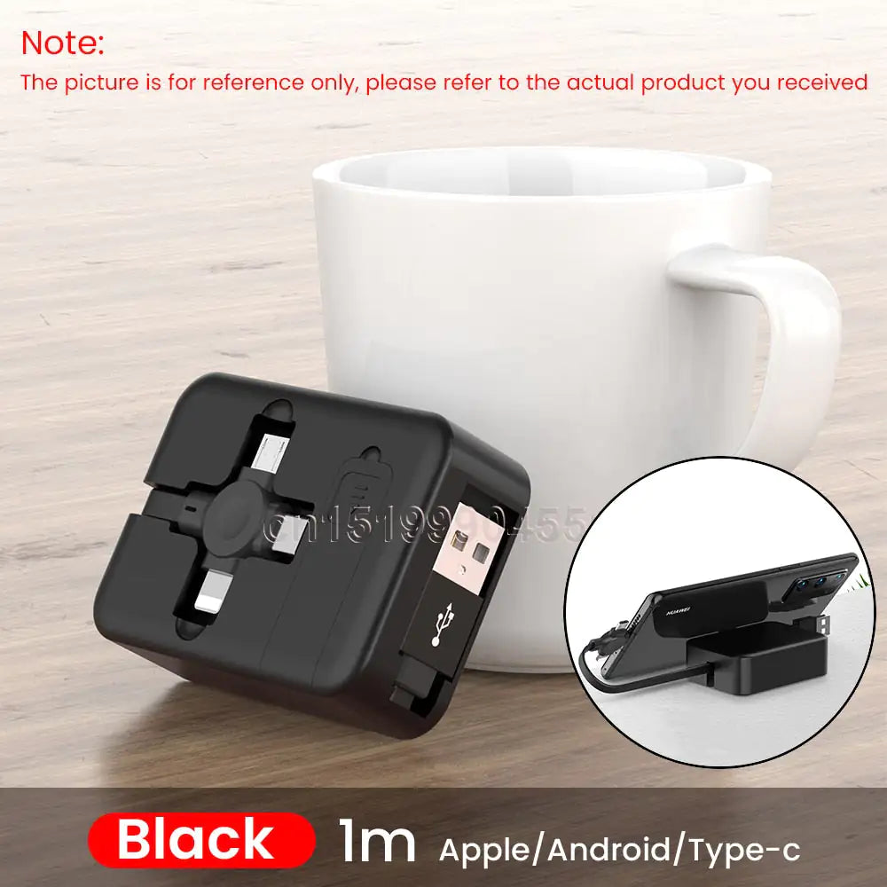 3-in-1 Ultra Turbo Retractable Charger