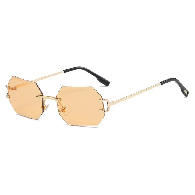 Rimless Octagonal Vintage Shades