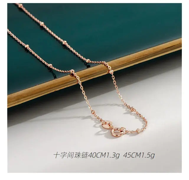 18K Rose Gold Plated Necklaces