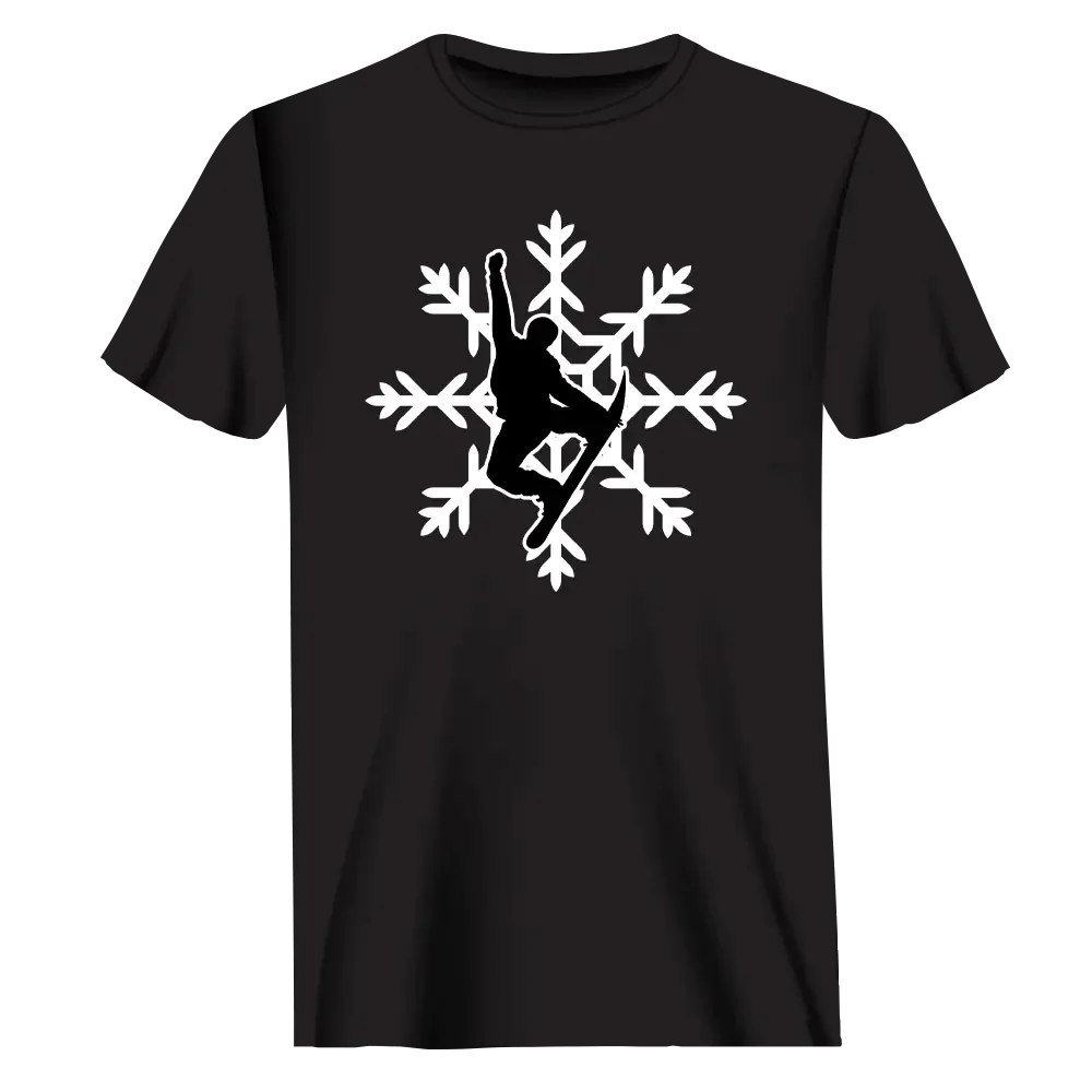 Snowboard Snowflake T-Shirt