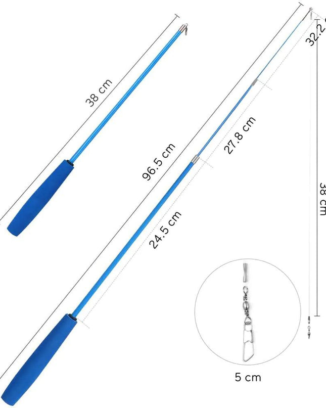 Retractable Cat Feather Toy for Indoor Cats