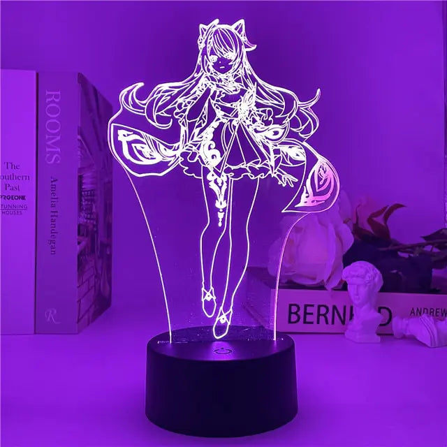 Genshin Impact Night Light 3D Illusion