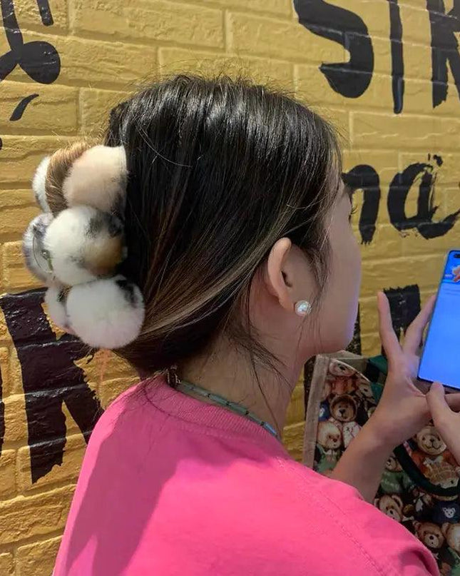 Temperament Rabbit Hair Clip