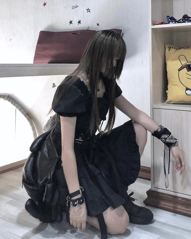 Gothic Women's Black Dress