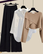 Coffee White Black 3PC Set / L