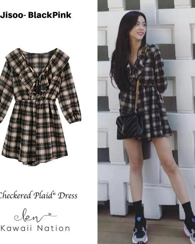 Checkered Plaid Dress