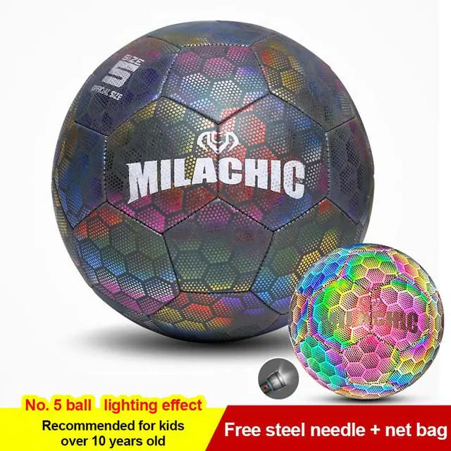 Holographic Glowing Soccer Ball