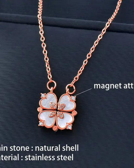 Flower Magnetic Attract Together Necklace