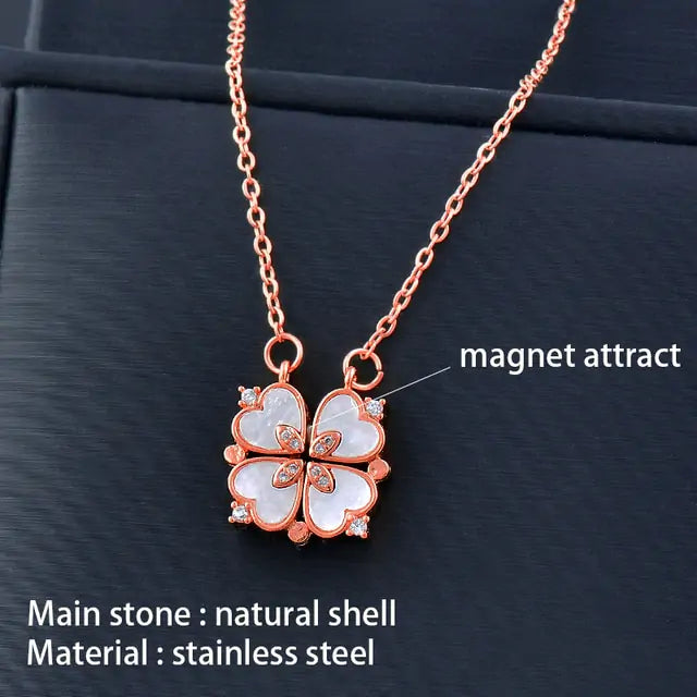 Flower Magnetic Attract Together Necklace