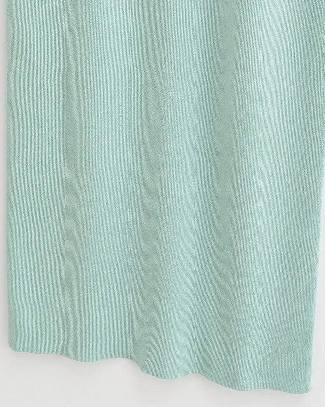 Fitted Knit Midi Dress