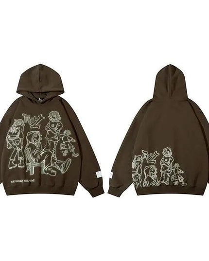 Streetwear Pink Hoodie Sweatshirt