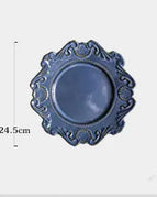 Baroque plate blue 10 inches