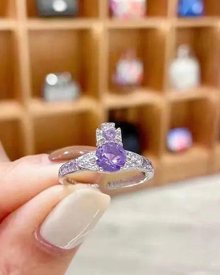 Luxury Purple Zircon Ring
