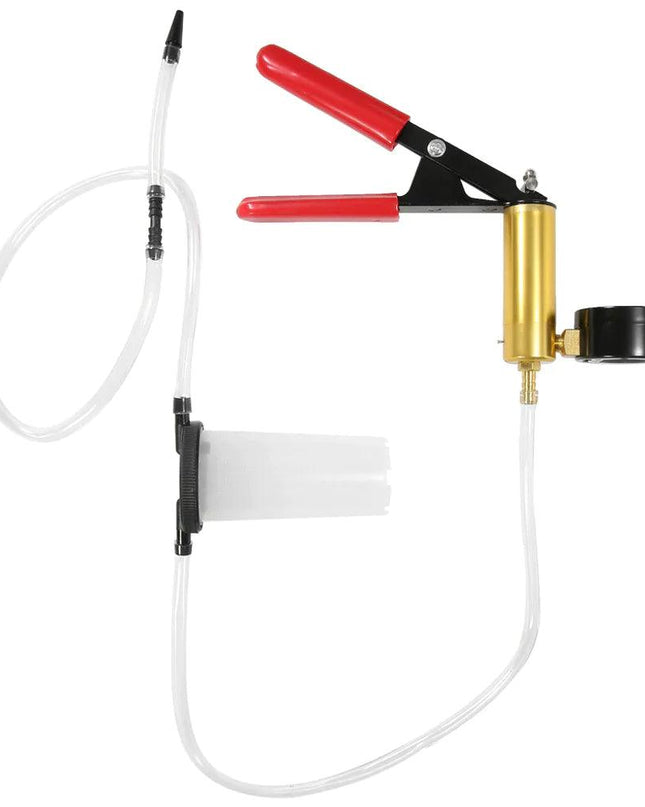 Hand Held Vacuum Pressure Pump Tester Set Brake Fluid Bleeder Bleeding Kit + Box