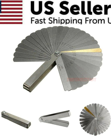 32 Blade Feeler Gauge Dual Reading Combination Feeler Gauge Metric & SAE US NEW