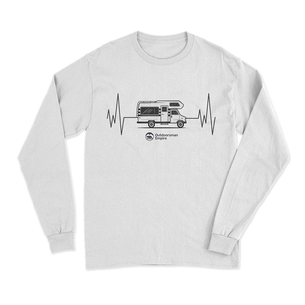 Camping Cardiogram Long Sleeve Shirt