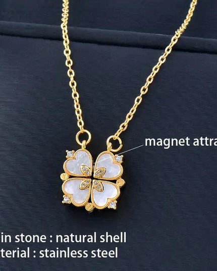Flower Magnetic Attract Together Necklace