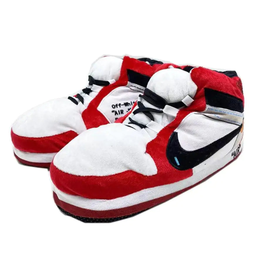 Red Air Jordan Retro High Sneaker Slippers