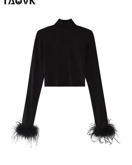 Basic Black Turtleneck-Shirts for Women