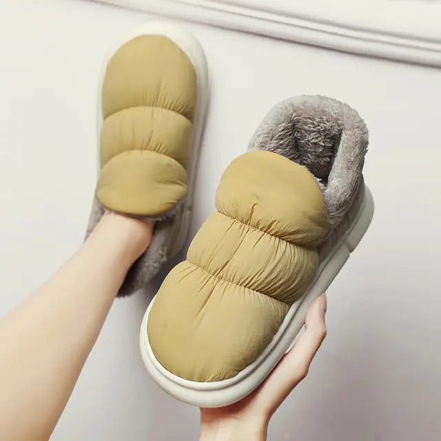 Waterproof Plush Slip-on Shoes