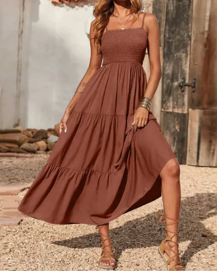 Multi-Layer Chiffon Swing Dress