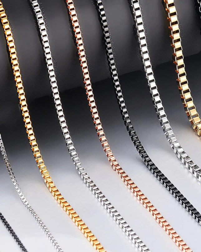 Stainless Steel Box Chain Necklace