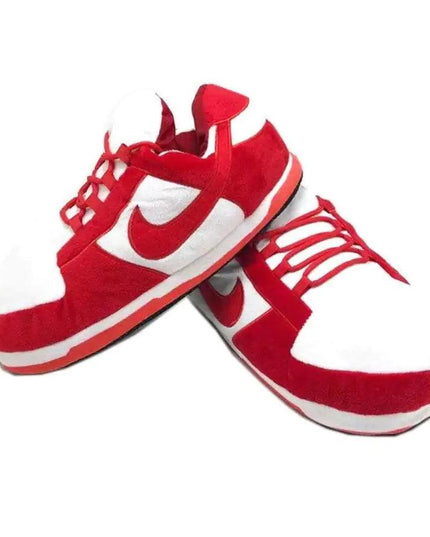 Red & White Low Inspired Novelty Sneaker Slippers
