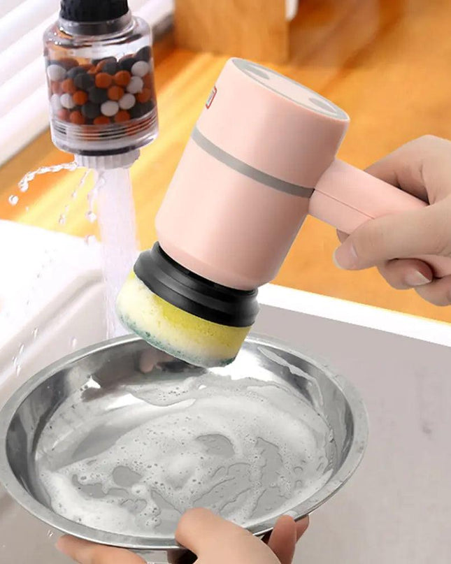 Electric Cleaning Brush 3 Brush Heads Cleaner Multifunctional