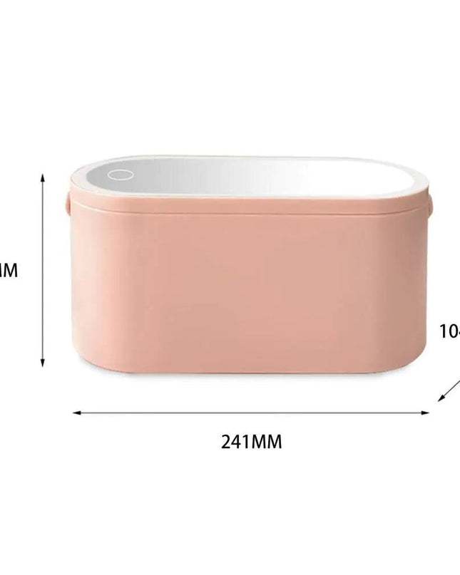 Cosmetics Box Travel Makeup Organizer with Mirror