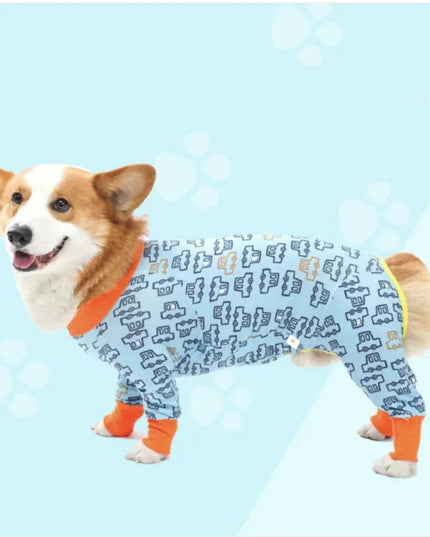 Dog Long Sleeve Homewear Pet Four-legged Clothes