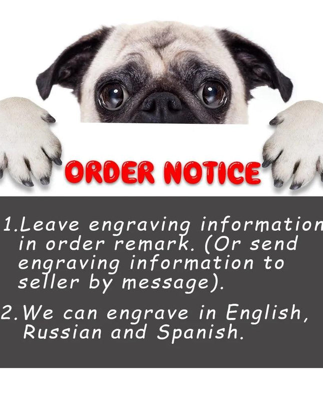 Dog Tag Collar Adjustable