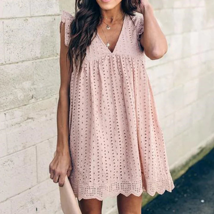 Elegant Lace Dresses With Pocket