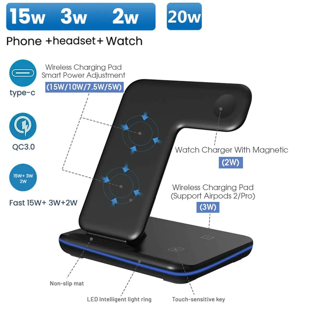 3 in 1 Fast Charging Stand