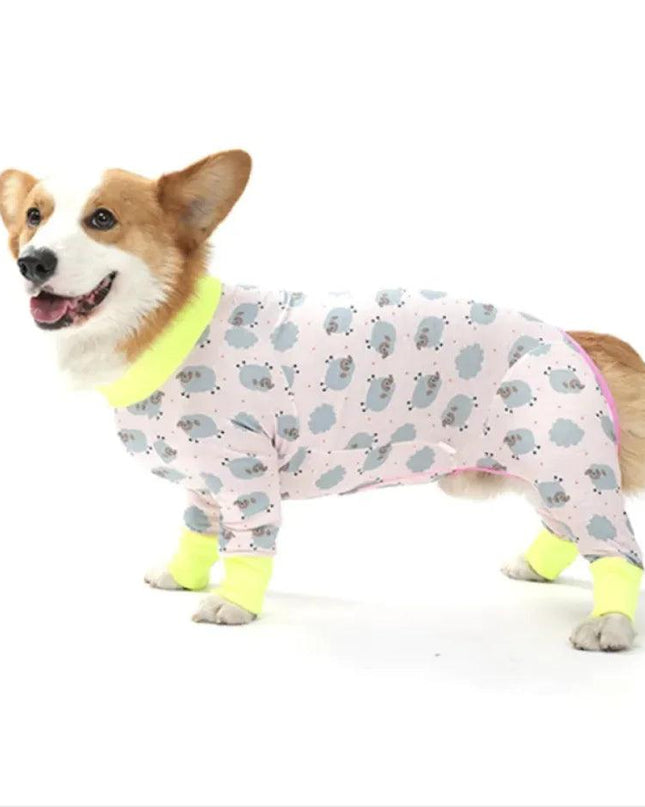 Dog Long Sleeve Homewear Pet Four-legged Clothes