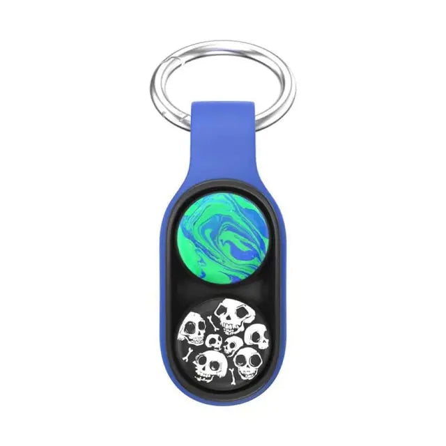 Fingertip Rotary Elastic Magnet Keychain