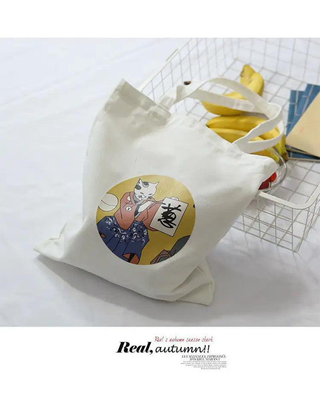 Single-Shoulder Canvas Tote Bag