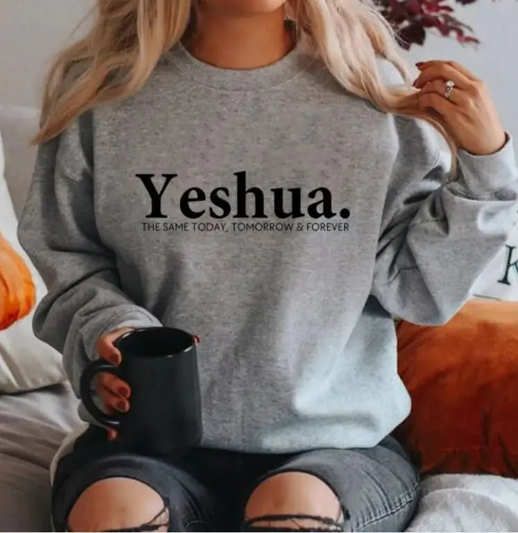 Vintage Yeshua Christian Sweatshirt Christian Apparel Faith