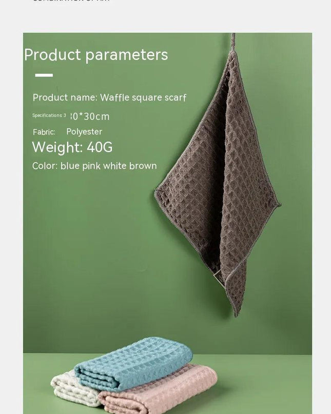 Microfiber Skin-friendly Non-lint Waffle Microfiber Towel