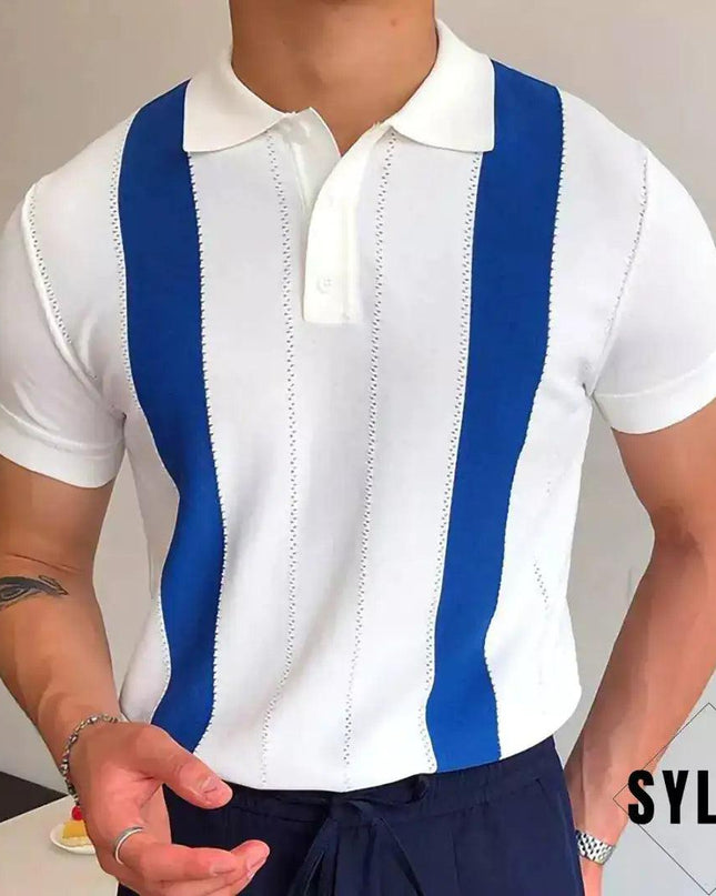 Short-sleeved Knitted Polo